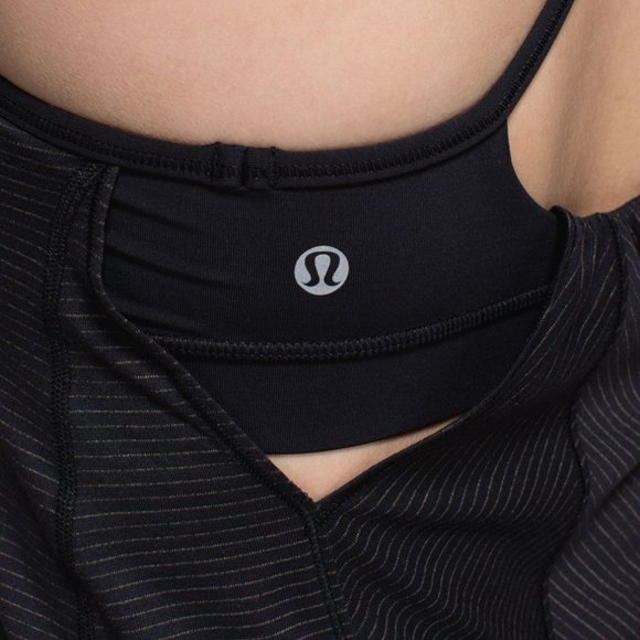 Lululemon Roll Out Tank - size 6, Black with mini stripe - Picture 4 of 10